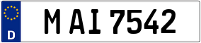 Trailer License Plate